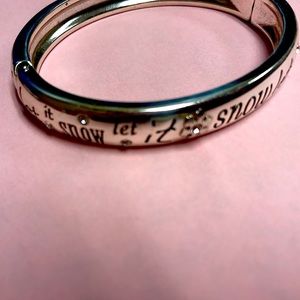 Brighton “Let it Snow” cuff bracelet